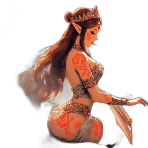 dress, fantasy art, concept art, pixel art transparent PNG cut-out