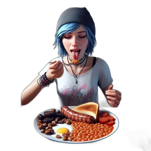 food, face, concept art, pixel art transparent PNG cut-out