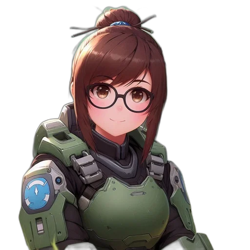 robot, staff, weapon, jacket transparent PNG cut-out