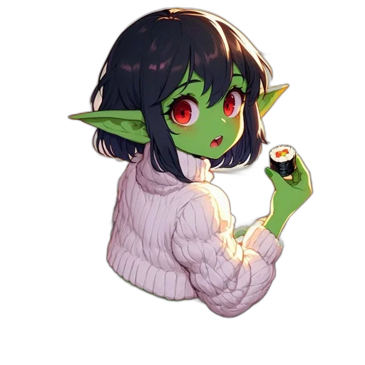 staff, creature, dragon, pixel art transparent PNG cut-out