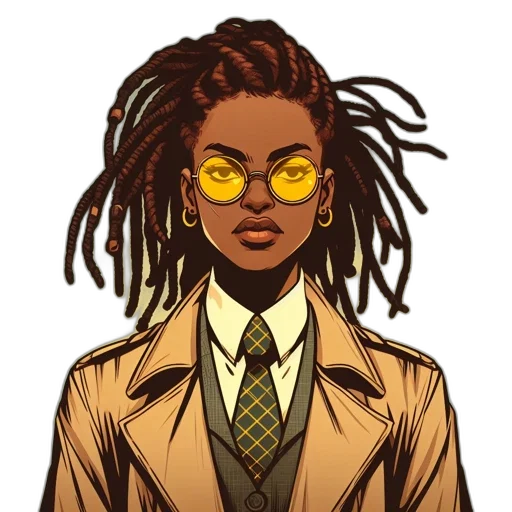 jacket, comic book art, cartoon, concept art transparent PNG cut-out