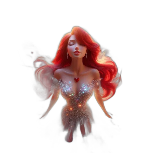 dress, hair, fantasy art, concept art transparent PNG cut-out