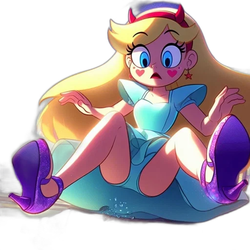 dress, crown, staff, shoes transparent PNG cut-out