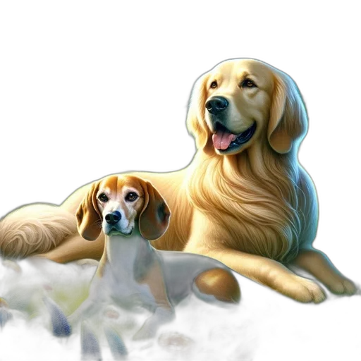 animal, photorealistic, oil painting, watercolor transparent PNG cut-out