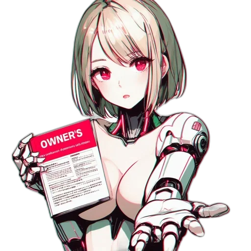 robot, weapon, flower, jacket transparent PNG cut-out