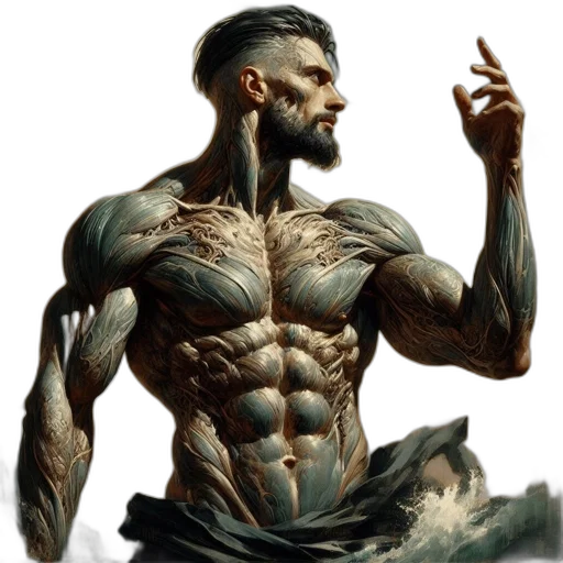 creature, fantasy art, concept art, photorealistic transparent PNG cut-out