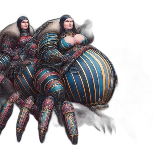 concept art, fantasy art, 3d render, cyberpunk transparent PNG cut-out