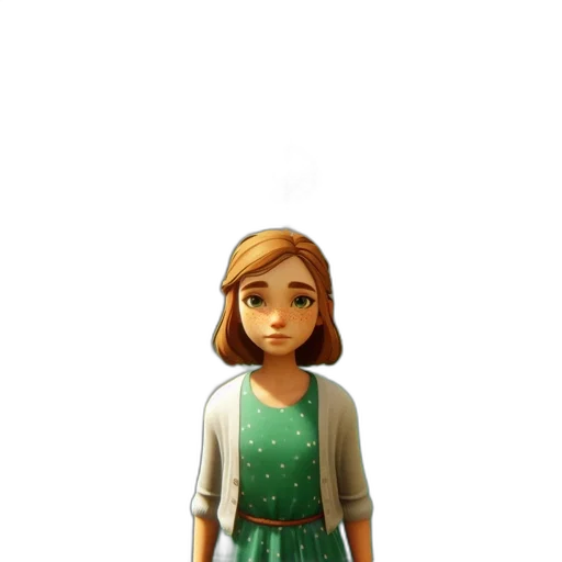 dress, staff, face, jewelry transparent PNG cut-out