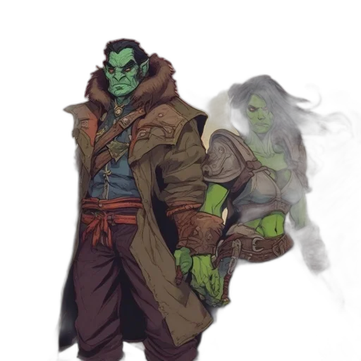 jacket, staff, mask, concept art transparent PNG cut-out
