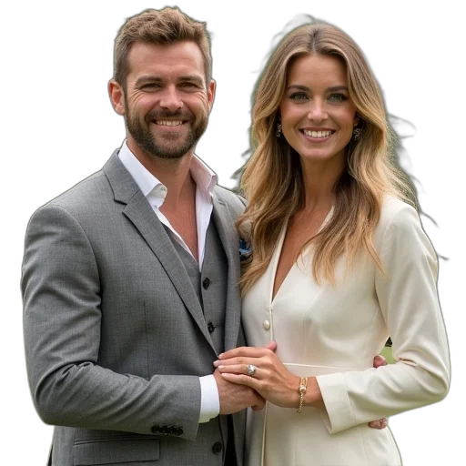 jacket, woman, man, pose transparent PNG cut-out