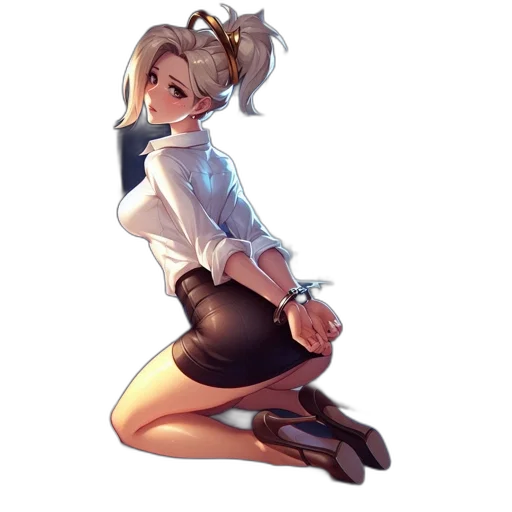 dress, staff, weapon, jacket transparent PNG cut-out