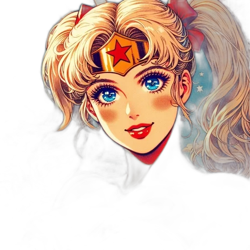 crown, face, staff, anime transparent PNG cut-out