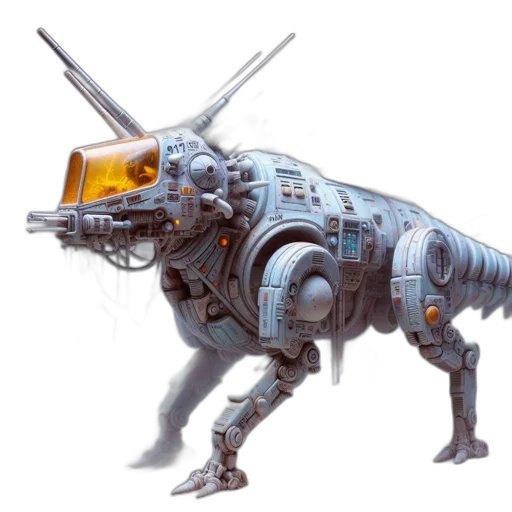 robot, animal, creature, dragon transparent PNG cut-out
