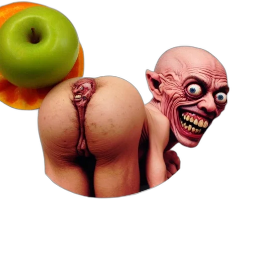 food, creature, mask, concept art transparent PNG cut-out