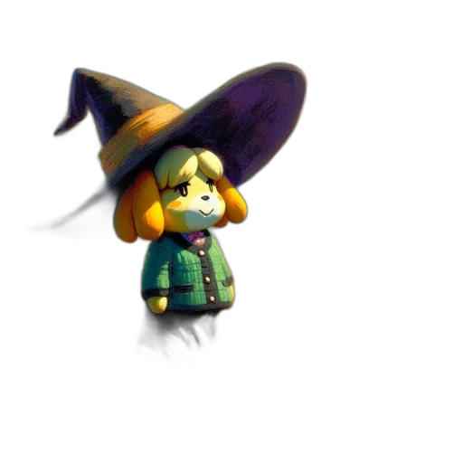 hat, staff, mask, creature transparent PNG cut-out
