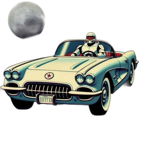 car, concept art, comic book art, cartoon transparent PNG cut-out