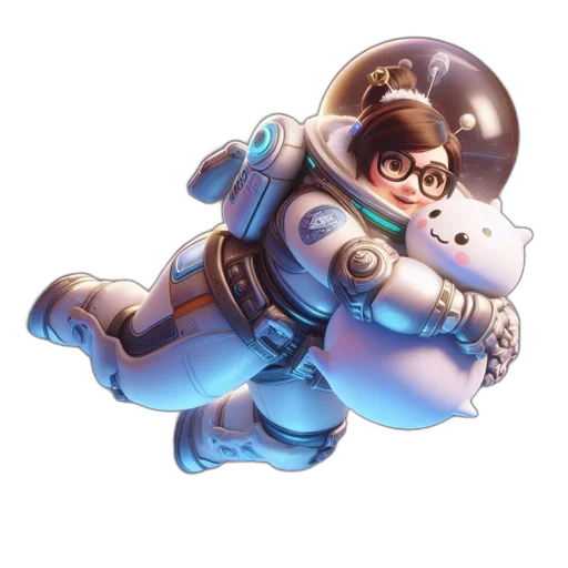 robot, staff, weapon, jacket transparent PNG cut-out