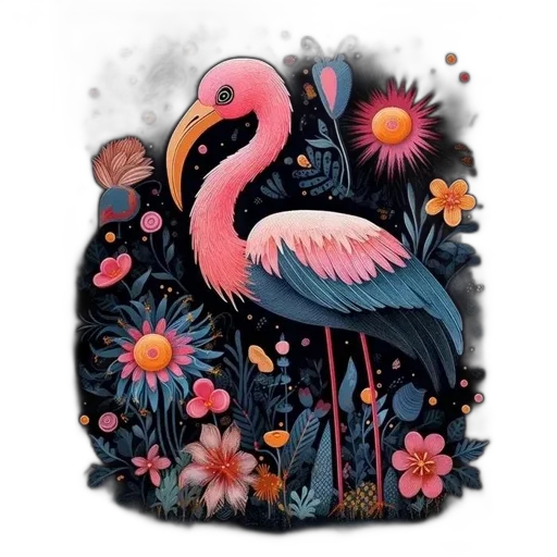 animal, jacket, flower, creature transparent PNG cut-out