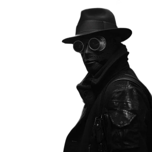 mask, jacket, hat, face transparent PNG cut-out