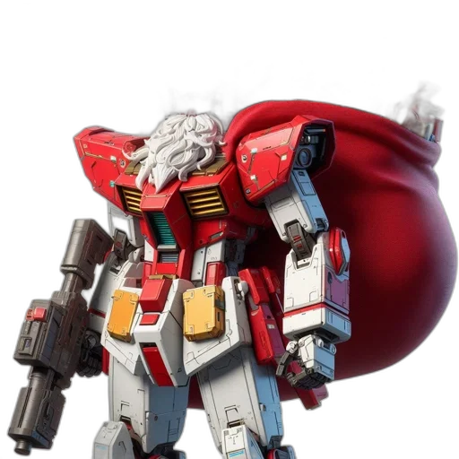 robot, weapon, concept art, 3d render transparent PNG cut-out