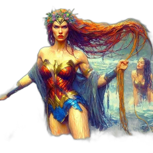 fantasy art, concept art, comic book art, pixel art transparent PNG cut-out