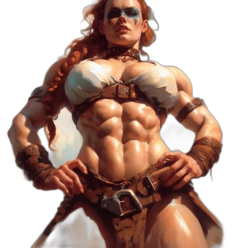 concept art, fantasy art, comic book art, cyberpunk transparent PNG cut-out