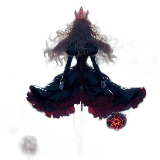 dress, crown, creature, mask transparent PNG cut-out