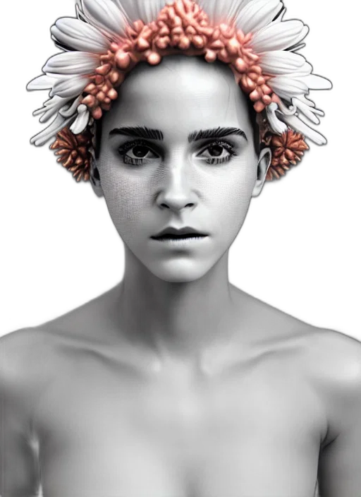 crown, flower, face, mask transparent PNG cut-out