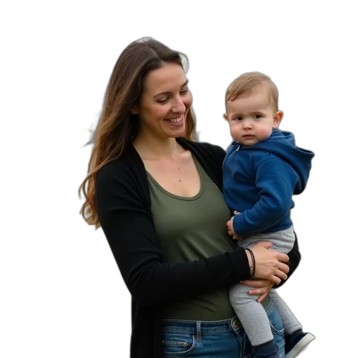 staff, jacket, face, woman transparent PNG cut-out