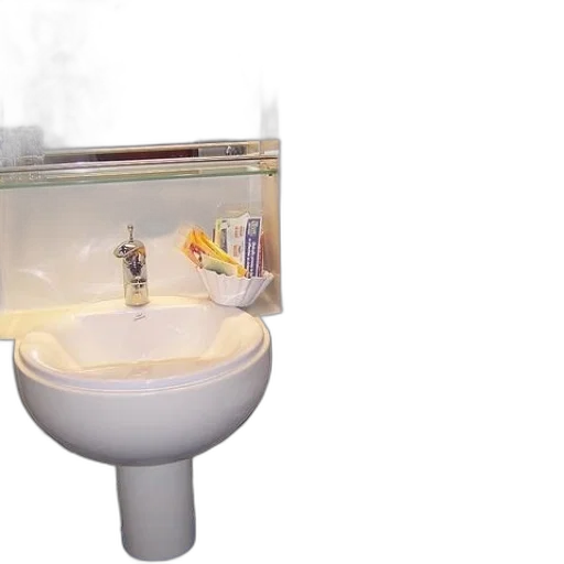 3d render, fire, bathroom, sink transparent PNG cut-out