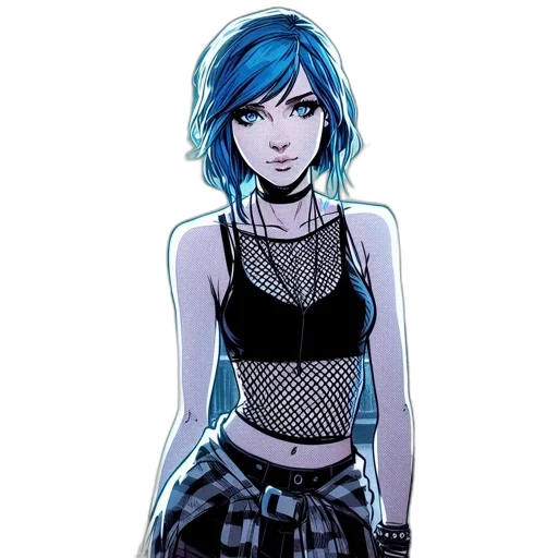 dress, jacket, staff, comic book art transparent PNG cut-out