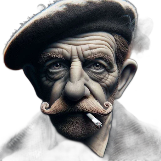face, hat, staff, mask transparent PNG cut-out