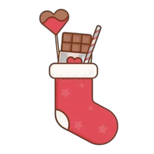 pixel art, cute, cartoon-style, christmas transparent PNG cut-out