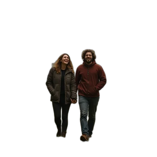jacket, staff, hair, robot transparent PNG cut-out
