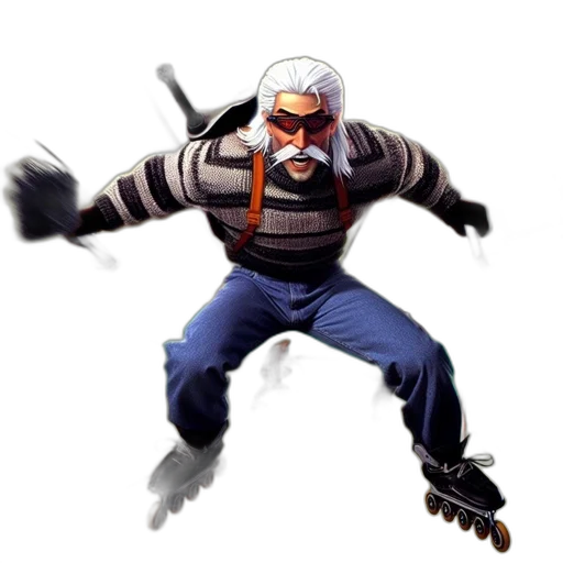 jacket, robot, weapon, face transparent PNG cut-out