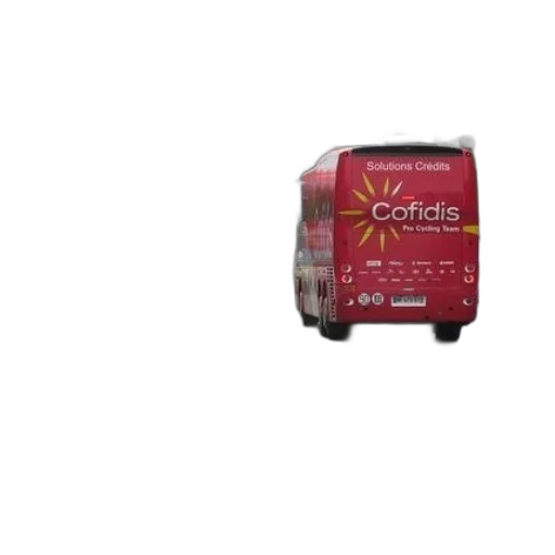 food, 3d render, red, bus transparent PNG cut-out