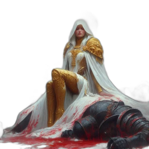 dress, concept art, fantasy art, comic book art transparent PNG cut-out