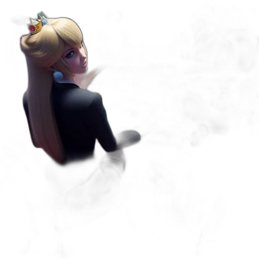 staff, hair, face, crown transparent PNG cut-out