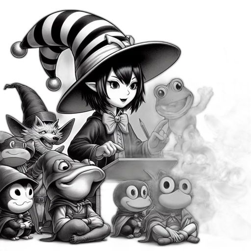 concept art, fantasy art, cartoon, comic book art transparent PNG cut-out
