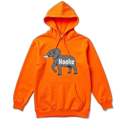 jacket, bright, orange, hoodie transparent PNG cut-out