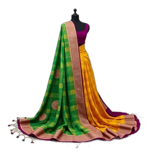 dress, crown, jewelry, 3d render transparent PNG cut-out