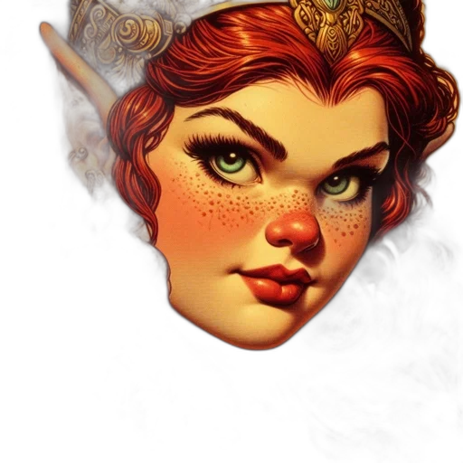 face, crown, mask, staff transparent PNG cut-out