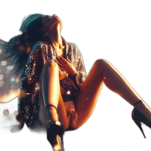 jewelry, dress, shoes, hair transparent PNG cut-out