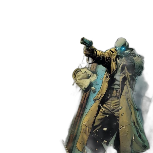 jacket, weapon, sword, staff transparent PNG cut-out