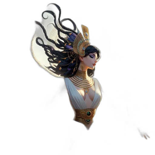 mask, crown, creature, hair transparent PNG cut-out
