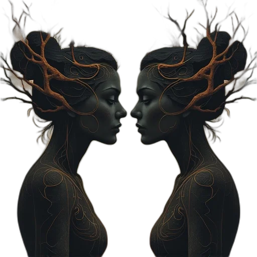 crown, mask, hair, jewelry transparent PNG cut-out