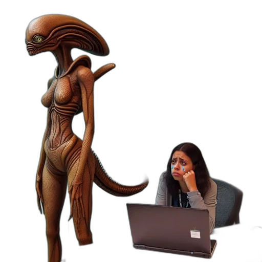 creature, staff, furniture, robot transparent PNG cut-out