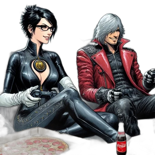 jacket, comic book art, concept art, cyberpunk transparent PNG cut-out