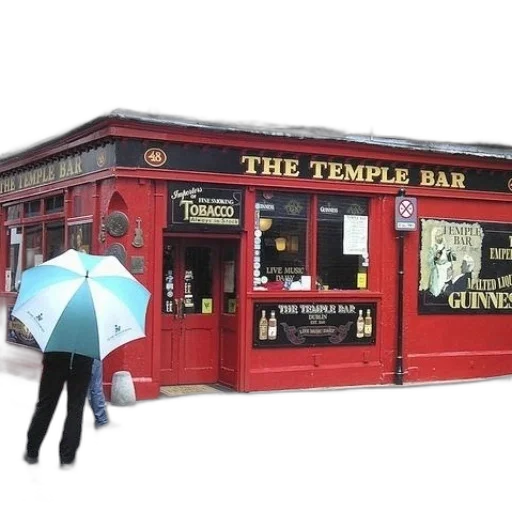 umbrella, staff, building, city street transparent PNG cut-out