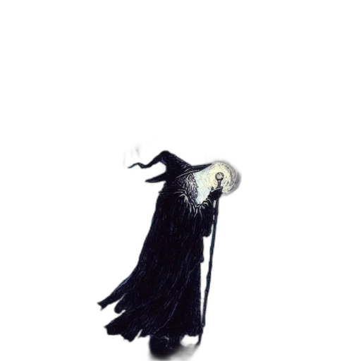 dress, staff, creature, mask transparent PNG cut-out